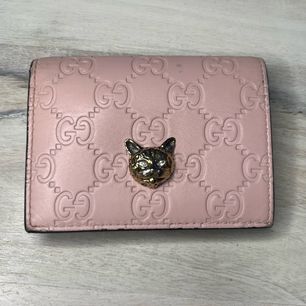 Gucci Pink Leather Wallet